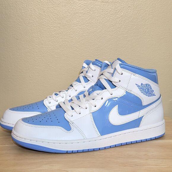 Nike Air Jordan 1 Mid SE Shoes White Legend Blue FZ2142-114 Men\'s Size 10.5 main image 5